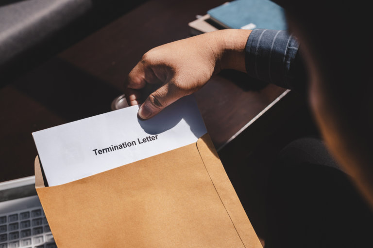 wrongful termination letter